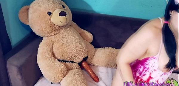  Play Time with Kiwwi - Teddy Bear Fuck! *Full version on Xvideos RED*